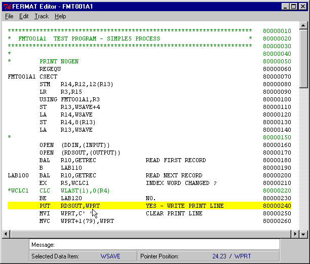 Editor Screenshot